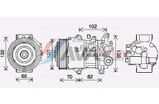 Kompresor, klimatizace AVA Clever Choice TOAK745