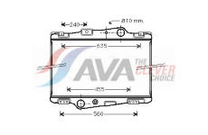 Chladič, chlazení motoru AVA QUALITY COOLING VL2003
