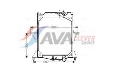 Chladič, chlazení motoru AVA Clever Choice VL2042