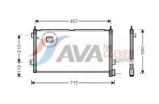 Kondenzátor, klimatizace AVA QUALITY COOLING VL5027