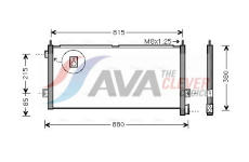 Kondenzátor, klimatizace AVA QUALITY COOLING VL5047