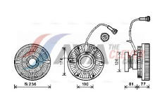 Spojka, větrák chladiče AVA Clever Choice VLC056