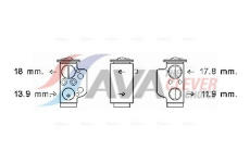 Expanzní ventil, klimatizace AVA Clever Choice VN1367