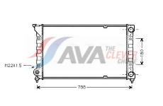 Chladič, chlazení motoru AVA Clever Choice VN2066