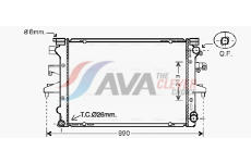Chladič, chlazení motoru AVA Clever Choice VN2232