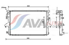 Chladič, chlazení motoru AVA Clever Choice VNA2317