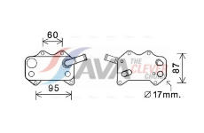 Olejový chladič, motorový olej AVA Clever Choice VN3329