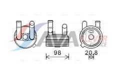 Chladič oleje, automatická převodovka AVA Clever Choice VN3396