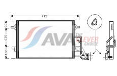 Kondenzátor, klimatizace AVA Clever Choice VN5189
