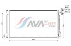 Kondenzátor, klimatizace AVA Clever Choice VN5440D