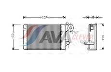 Výměník tepla, vnitřní vytápění AVA Clever Choice VN6062