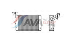 Výměník tepla, vnitřní vytápění AVA Clever Choice VN6069