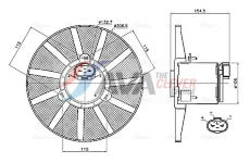 Větrák, chlazení motoru AVA Clever Choice VN7443