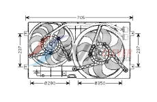 Větrák, chlazení motoru AVA Clever Choice VN7503
