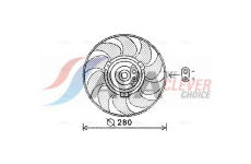 Větrák, chlazení motoru AVA Clever Choice VN7530