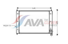 Chladič, chlazení motoru AVA Clever Choice VNA2034