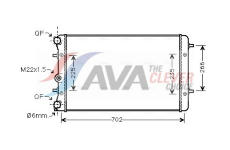 Chladič, chlazení motoru AVA Clever Choice VNA2174