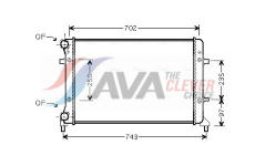 Chladič, chlazení motoru AVA Clever Choice VNA2223