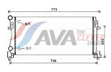Chladič, chlazení motoru AVA Clever Choice VNA2340
