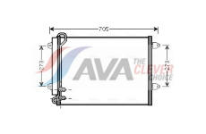 Kondenzátor, klimatizace AVA Clever Choice VNA5225D