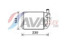 Výměník tepla, vnitřní vytápění AVA Clever Choice VNA6381