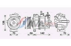 Kompresor, klimatizace AVA Clever Choice VNAK401