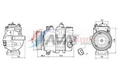 Kompresor, klimatizace AVA Clever Choice VNAK447