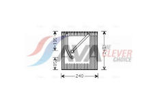 Výparník, klimatizace AVA Clever Choice VNV242