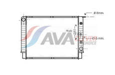 Chladič, chlazení motoru AVA Clever Choice VO2062