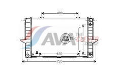 Chladič, chlazení motoru AVA Clever Choice VO2092
