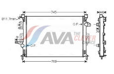 Chladič, chlazení motoru AVA Clever Choice VO2186