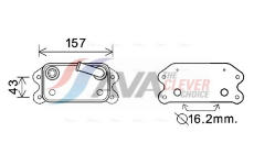 Olejový chladič, motorový olej AVA Clever Choice VO3169