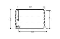 Kondenzátor, klimatizace AVA QUALITY COOLING VO5073