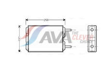 Výměník tepla, vnitřní vytápění AVA Clever Choice VO6040
