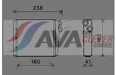 Výměník tepla, vnitřní vytápění AVA Clever Choice VOA6163