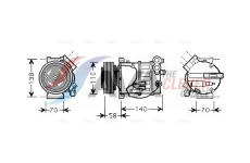 Kompresor, klimatizace AVA Clever Choice VOAK144
