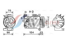 Kompresor, klimatizace AVA Clever Choice VOK183