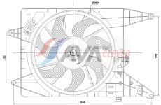 Větrák, chlazení motoru AVA Clever Choice DA7025