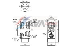 Expanzní ventil, klimatizace AVA QUALITY COOLING DF1110