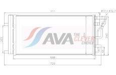 Kondenzátor, klimatizace AVA Clever Choice KA5355D