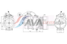 Kompresor, klimatizace AVA Clever Choice MEAK357