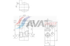 Expanzní ventil, klimatizace AVA Clever Choice MS1799