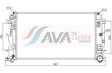 Chladič, chlazení motoru AVA Clever Choice MS2402