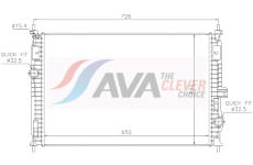 Chladič, chlazení motoru AVA Clever Choice PE2438
