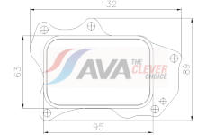 Olejový chladič, motorový olej AVA Clever Choice PE3439