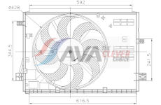 Větrák, chlazení motoru AVA Clever Choice PE7441