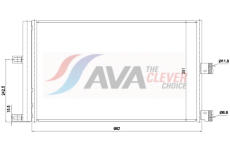 Kondenzátor, klimatizace AVA Clever Choice TE5007D