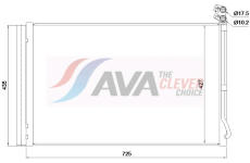 Kondenzátor, klimatizace AVA Clever Choice TE5008D