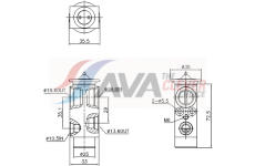Expanzní ventil, klimatizace AVA Clever Choice VL1179