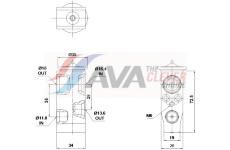 Expanzní ventil, klimatizace AVA Clever Choice VN1459